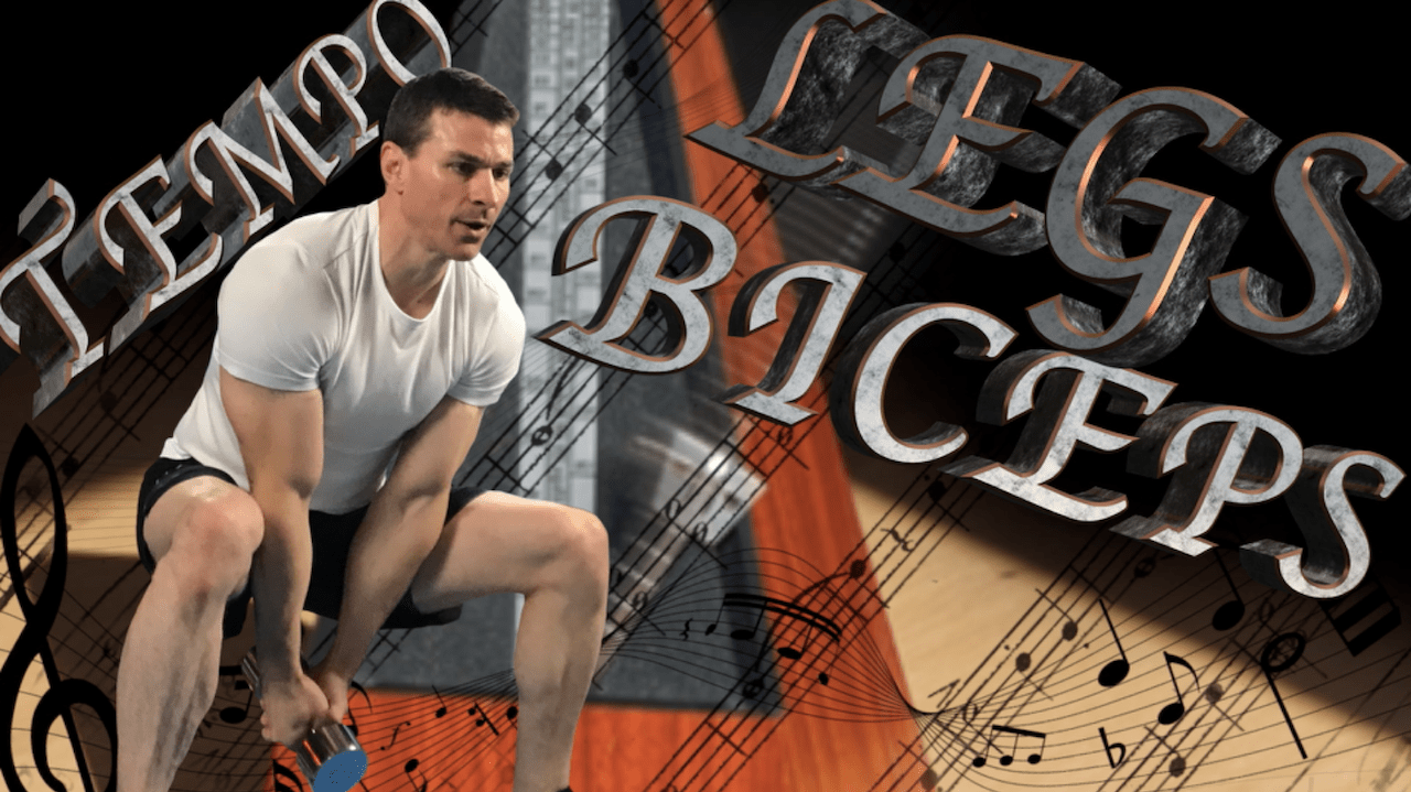 relentless fit 365 legs biceps tempo strength training workout